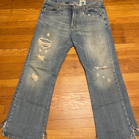Hollister Jeans Mens Hollister Bootcut Distressed Jeans 34x32